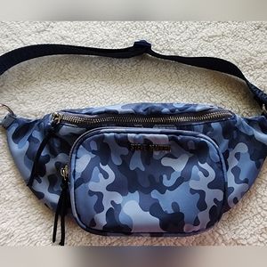 NWOT Steve Madden Blue Camo Belt Bag